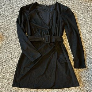 Zara suede belted dress barely worn